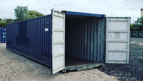 Verwendeter 40FT SHIPPING CONTAINER blau